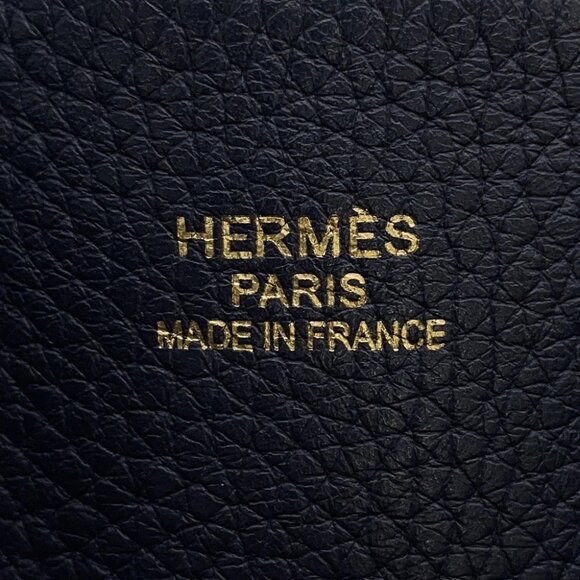 HERMES Double sense Size 28 Taurillon Clemence Rose Extreme/Blue Nuit - Picture 9 of 11